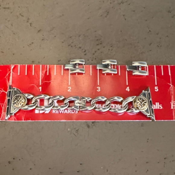 Brighton Interlock Noir Two Tone watch band - Picture 7 of 13